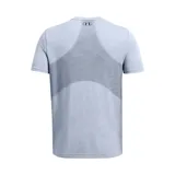 Remera de hombre sin costuras, color gris oscuro, confeccionada con malla transpirable para mayor comodidad durante el ejercicio.