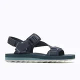 Sandalias de hombre con tiras ajustables, empeine de ante y textil, piel vegana, cordones y refuerzos 100% reciclados, tirador en el talón 100% reciclado, forro de tejido polar, forro de malla transpirable, forro de lona, entresuela de EVA 50 % reciclada, suela de goma 15 % reciclada.