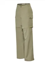 Pantalón desmontable color beige, de corte recto y tiro medio, con bolsillos laterales y tecnología Natural Flex. Se transforma en short. Cuenta con filtro UPF +50.