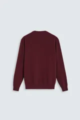 Jersey de hombre regular fit, color negro, tejido en hilatura de lana cashmere. Cuello redondo y manga larga con terminaciones en rib.