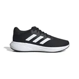Championes Adidas Response negros con las tres tiras blancas, capellada de malla transpirable y suela blanca de goma.