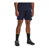 Short deportivo Under Armour Challenger Knit color azul marino con logo blanco en la pierna derecha.