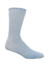 Calcetines grises de lana merino con tejido grueso y largo medio. Talla 40-44.5.