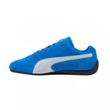 Championes Puma Speedcat OG azules de gamuza con detalles en blanco y suela negra.
