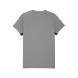 Remera deportiva Puma Cap Evostripe Tee, color gris con logo amarillo en el pecho y escudo del Club Atlético Peñarol.