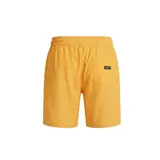 Short de baño negro con cintura elástica ajustable con cordón.