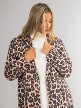 Tapado italiano de leopardo, talle único.