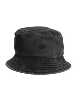 Gorro tipo bucket color borgoña con logo bordado al frente.