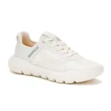 Zapatillas urbanas Caterpillar modelo Hex Lite Vent, color blanco, confeccionadas en malla de nailon y suela ligera de EVA.