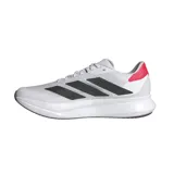 Championes de running Adidas Duramo SL 2, color blanco con detalles en negro y rojo.