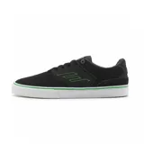 Zapatillas de skate Emerica The Low Vulc X Creature, color gris con detalles en verde y amarillo.