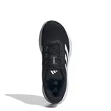 Championes Adidas Response W, color negro con detalles plateados y suela blanca.