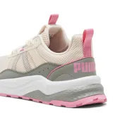 Championes Puma Anzarun 2.0 de mujer, color blanco con detalles en rosa y violeta.