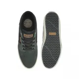 Championes Etnies Barge LS negros con detalles en marrón y suela blanca.