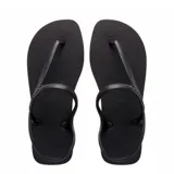 Sandalias Havaianas Flash Urban, color negro, con tira trasera.