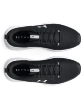 Championes de entrenamiento Under Armour Charged Commit TR 4, color negro con logo blanco y suela blanca.