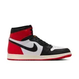 Championes de caña alta Air Jordan 1 Retro High Og, color blanco, negro y rojo.