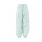 Pantalón deportivo Adidas Adicolor Teamgeist color verde agua, de corte ancho y tiro alto, con cintura elástica y logo bordado en la pierna.