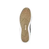 Championes grises de skate marca Etnies, modelo Marana, con logo blanco en el lateral, cuello acolchado con interior azul y suela blanca con base marrón.