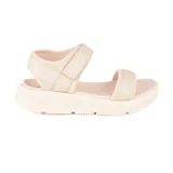 Sandalias Hi-Tec Town color beige con plataforma y ajuste con velcro.