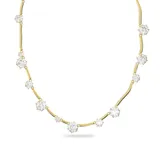 Collar fino en tono dorado con cristales redondos brillantes intercalados, diseñado para evocar la magia de las estrellas.
