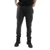 Pantalón de jogging negro con efecto lavado y cordón ajustable en la cintura.