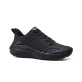 Championes Skechers Bobs Sport Squad Waves, color negro, con capellada de durabuck con detalles en relieve y perforados, plantilla Skechers Memory Foam y suela flexible con tracción.