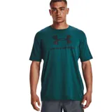 Remera Under Armour de hombre color azul marino, de corte clásico y manga corta. Presenta el logo de la marca estampado en blanco en el pecho.