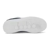 Championes Diadora Bamplat negros con detalles en blanco y suela alta.