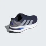 Championes Adidas Galaxy 7 color azul con detalles en gris y blanco.