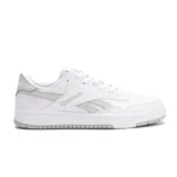 Championes Reebok BB 1000 de cuero blanco con detalles en gris.