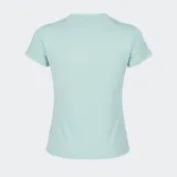 Remera deportiva Reebok ID Train color verde agua, de corte clásico, cuello redondo y mangas cortas.