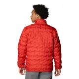 Campera puffer Columbia Delta Ridge II Down color rojo con diseño acolchado. Cuenta con tecnología termorreflectante Omni-Heat™, HeatSeal™ y Omni-Shield™.
