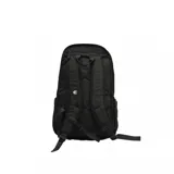 Mochila Etnies Marana color verde militar con múltiples correas frontales y logo de la marca en la parte inferior.