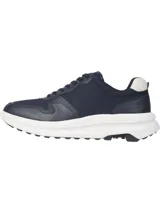 Zapatillas deportivas de diseño contemporáneo con suelas gruesas y exteriores de poliéster reciclado, con detalles distintivos de Tommy Hilfiger.