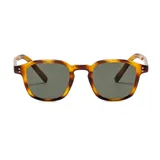 Lentes de sol unisex de plástico reciclado color carey, con filtro UV 400. Incluye estuche.