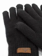 Guantes de lana suaves y abrigados, en color negro.