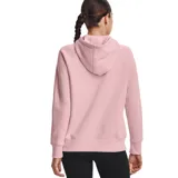 Canguro Under Armour de mujer, color gris con logo negro estampado en el pecho. Confeccionado en tejido Fleece ligero, cómodo y suave por dentro.