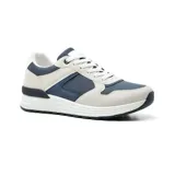 Championes urbanos American Sport Astor, color beige con detalles en azul marino y blanco.