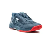 Championes de tenis Fila Acer para hombre, color azul marino con detalles en gris y suela roja.