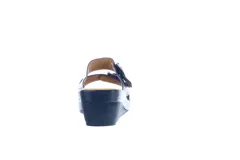 Sandalia de mujer Lady Confort Isolda, color beige, con plataforma y tiras con hebilla.