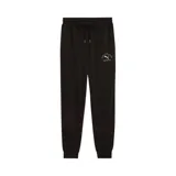 Pantalón de jogging negro Puma Class, con cintura y puños acanalados, cordón exterior y logo estampado en blanco.