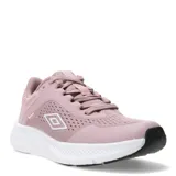 Championes deportivos de mujer, color rosa, con suela de goma y diseño moderno, ideales para entrenamientos y uso diario.