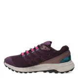 Championes de running Merrell Fly Strike, color bordó con detalles en rosa y celeste. Capellada de malla transpirable y suela de goma con tecnología de amortiguación.