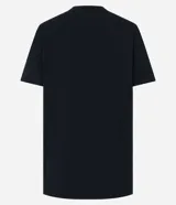 Remera negra de algodón con estampa de Blanca Nieves, cuello redondo y mangas cortas.