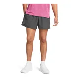 Short deportivo Under Armour Tech Woven de hombre, color gris, con cintura elástica y logo estampado en la pierna izquierda.