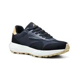 Championes urbanos American Sport Zoe, color gris claro con detalles en rosa pastel y suela color caramelo.
