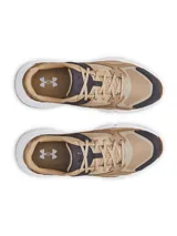 Zapatillas Under Armour Forge 96 Reissue, inspiradas en el año 1996, con capellada de cuero y malla, entresuela de EVA y suela de goma. Diseño en negro, gris y marrón con detalles en blanco.