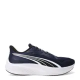 Championes de running Puma Pounce Lite color azul marino con detalles en blanco y negro.