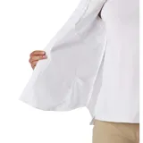Camisa negra de manga larga para mujer, marca Columbia, modelo Silver Ridge 3.0. Confeccionada con tejido de secado rápido y protección solar UPF 50.